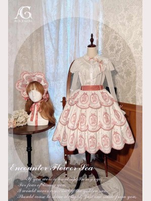 Encounter Flower Sea Classic Lolita Skirt SK by Alice Girl (AGL91SK)